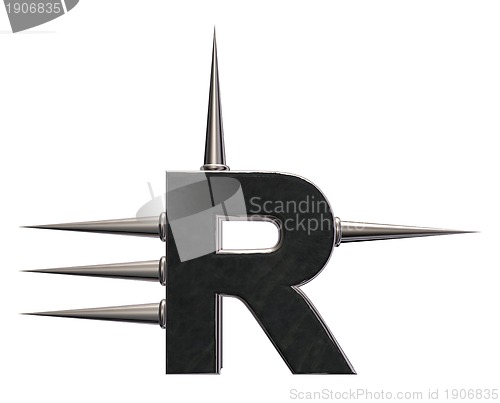 Image of prickles letter