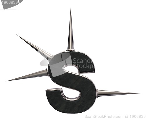 Image of prickles letter