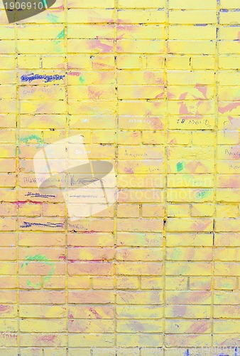 Image of Graffiti On Brick Wall