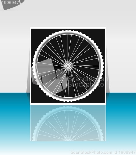 Image of Bike wheel - flyer or cover design