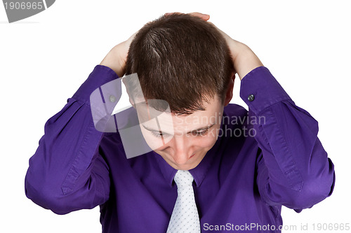 Image of Frustrated young man