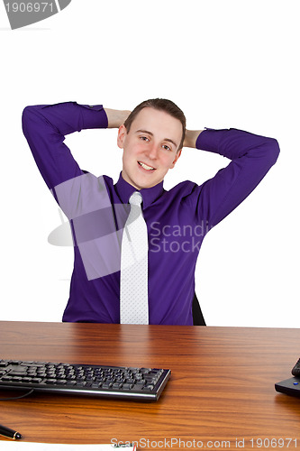 Image of Businessman relaxing