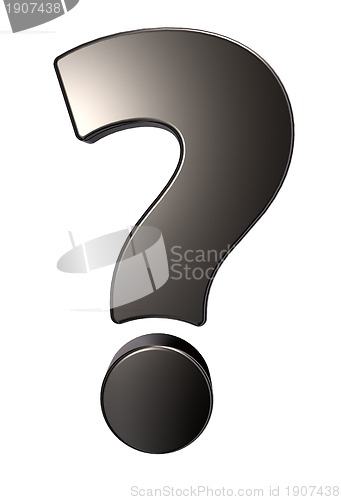 Image of metal question mark