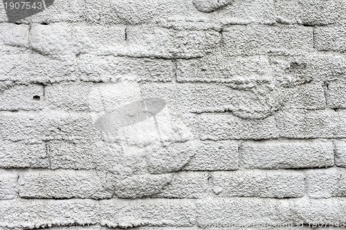 Image of Vintage white background brickwall