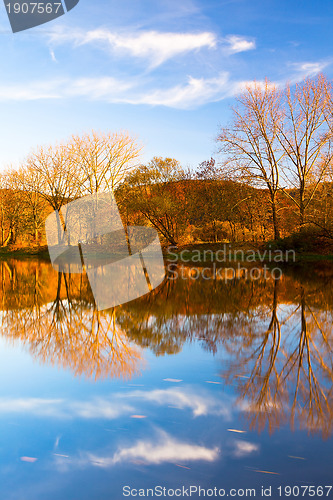 Image of Autumn reflection on the Berounka river