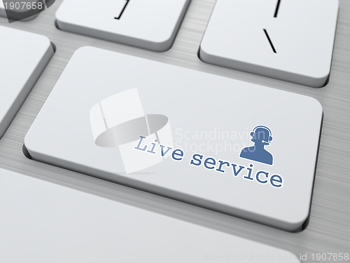 Image of Button on Keyboard: "Live Service"