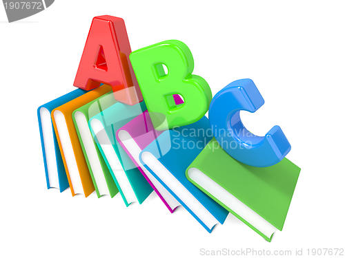Image of ABC Letters with Group of Books.