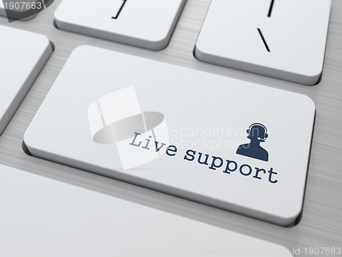 Image of Button on Keyboard: "Live Support"