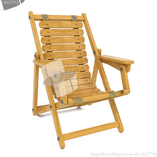 Image of Deckchair on White Background.