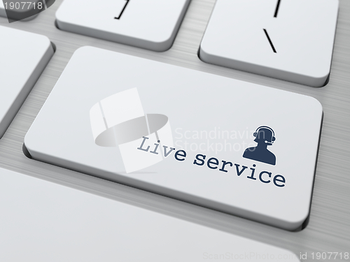 Image of Button on Keyboard: "Live Service"