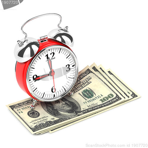 Image of Time is Money 3D Concept.