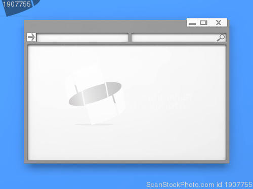 Image of Grey Computer window.