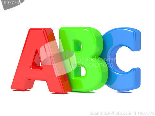 Image of ABC Letters Isolated on White.