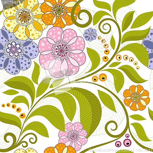 Image of Vivid floral pattern