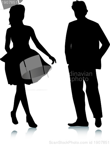 Image of Silhouette couple