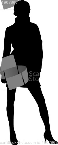 Image of Vector - Silhouette fashion girls