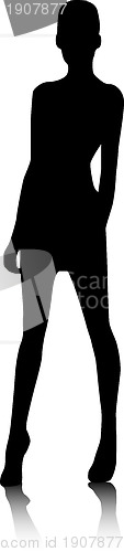 Image of Vector - Silhouette fashion girls