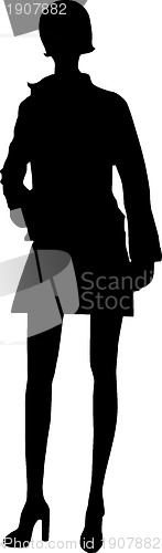 Image of Vector - Silhouette fashion girls