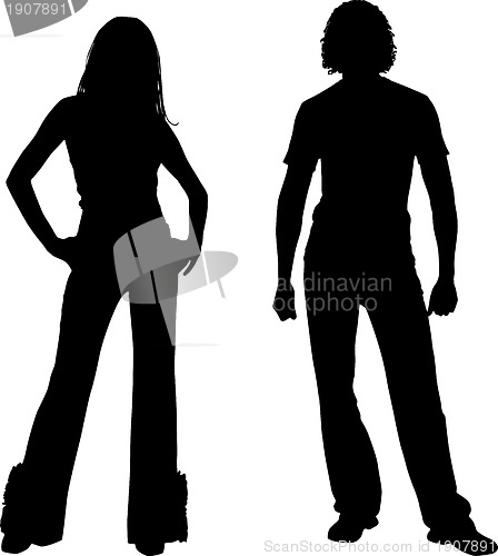 Image of Silhouette couple