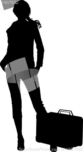 Image of Fashion girl silhouette