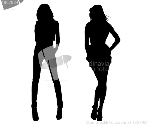 Image of Silhouette fashion girls