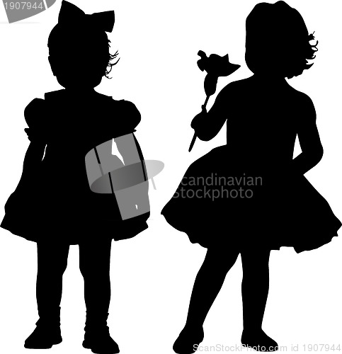 Image of Silhouettes of kids