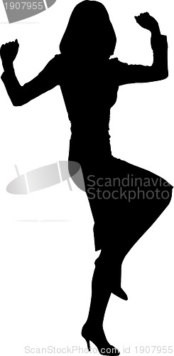 Image of Fashion girl silhouette