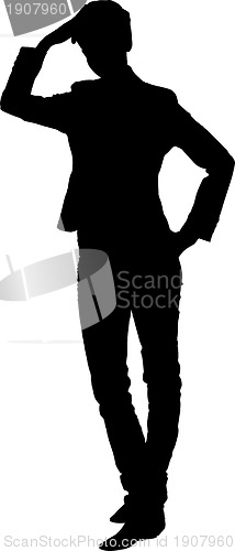 Image of Fashion girl silhouette