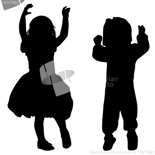 Image of Silhouettes of kids