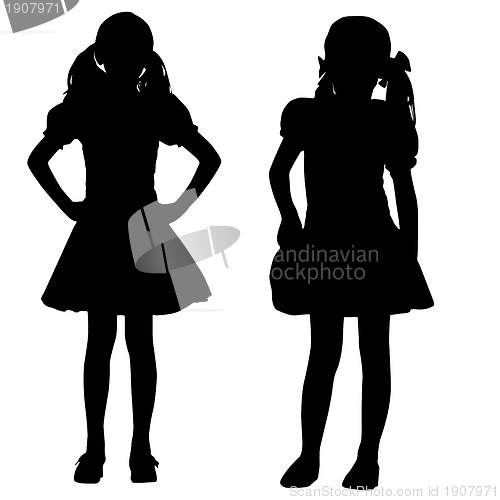 Image of Silhouettes of kids