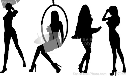 Image of Silhouettes nude girls