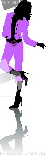 Image of Silhouette fashion girl