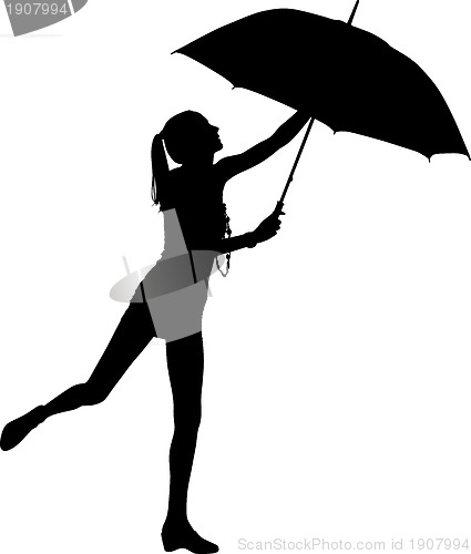 Image of Fashion girl silhouette