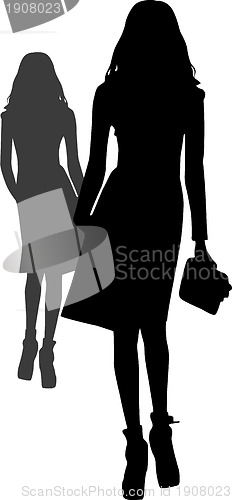 Image of Silhouette fashion girls