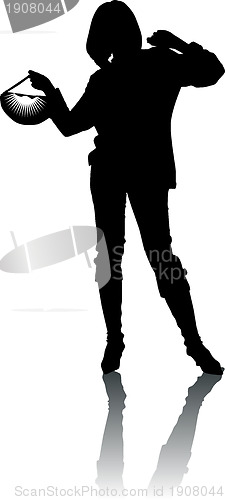 Image of Fashion girl silhouette