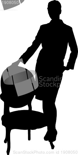 Image of Fashion girl silhouette