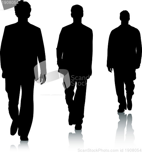 Image of Silhouettes of fashion men