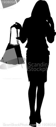 Image of Fashion girl silhouette