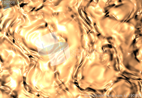 Image of liquid golden object