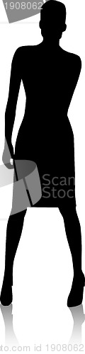 Image of Vector - Silhouette fashion girls