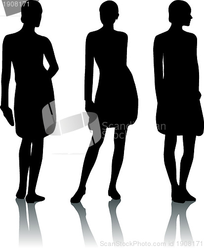 Image of Silhouette fashion girls