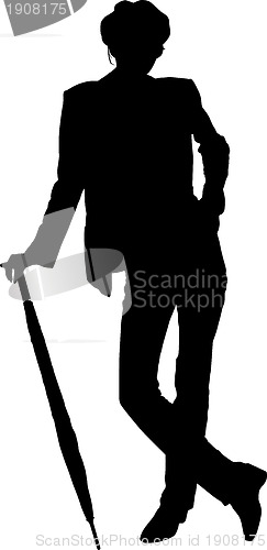 Image of Fashion girl silhouette
