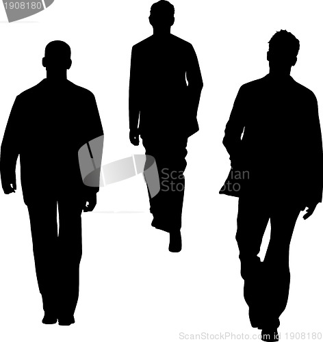 Image of Silhouettes of fashion men