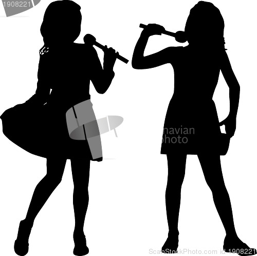 Image of Silhouettes of kids