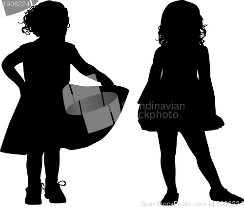 Image of Silhouettes of kids