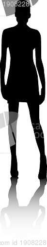 Image of Vector - Silhouette fashion girls