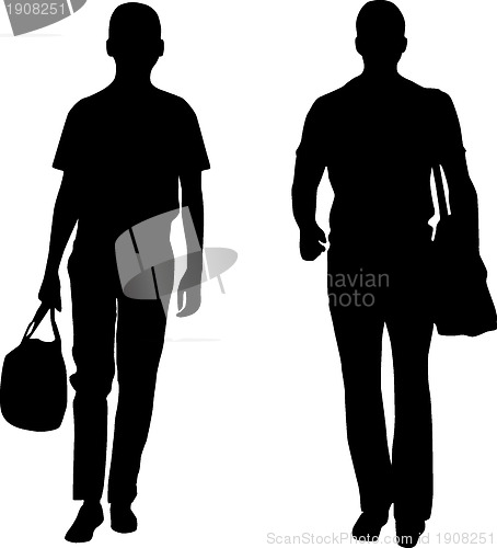 Image of Silhouette men