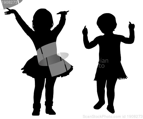 Image of Silhouettes of kids