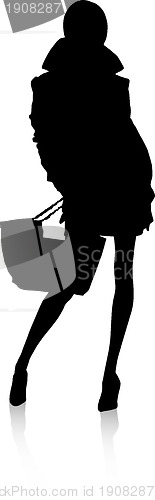 Image of Vector - Silhouette fashion girls