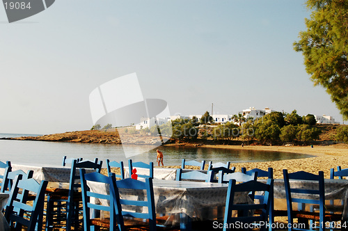 Image of greek islands beach